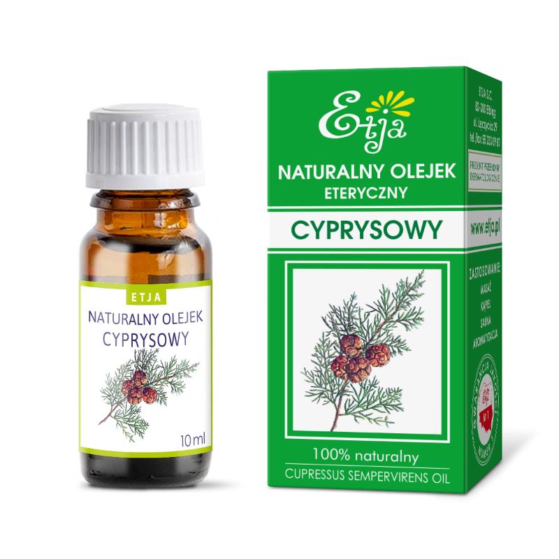Etja's Premium Organic Cypress Essential Oil 10ml - Pure, High-Quality Therapeutic Grade for Aromatherapy and Natural Wellness
