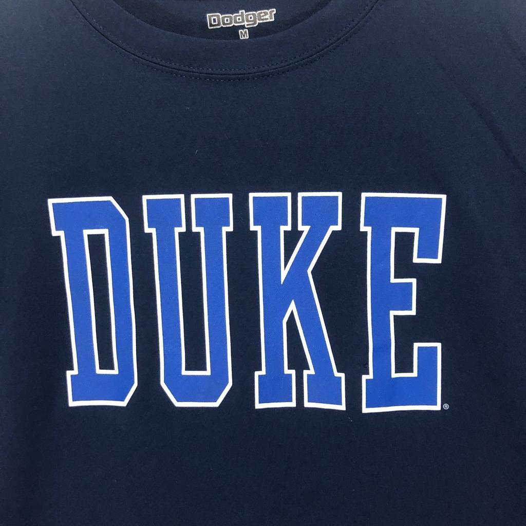 Duke T-Shirt Collegiate Graphic Tee Blue Cotton Blend Dodger Men's Size Medium Unisex T-Shirt