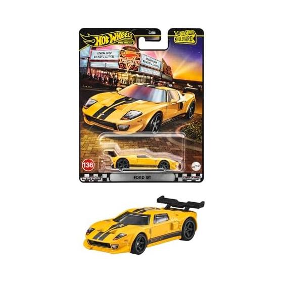 Hot Wheels Boulevard Ford GT Игрушечный автомобиль Мини-машинка для детей от 3 лет Оранжевый JHW26