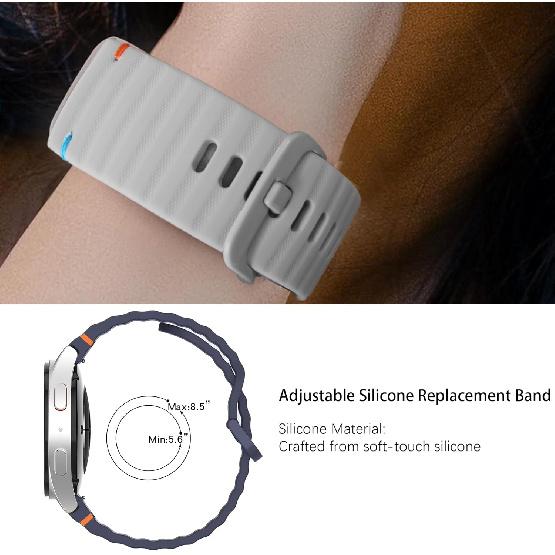 

Совместим с ремешками CMF Watch Pro 2, новый регулируемый сменный ремешок из силиконовой плетеной линии 22mm size band чёрный