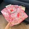 Fashion Black and White Printing Temperament Square Scarf Imitation Silk Korean Version Decorative Scarf Scarf Professional Decorative Shawl Silk Scar