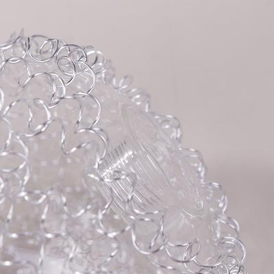 Clear G9 Glass Lampshade Replacement With Aluminum Wire Outside 20Mm Hole G9 Bulb Cover For Screw Socket Holder