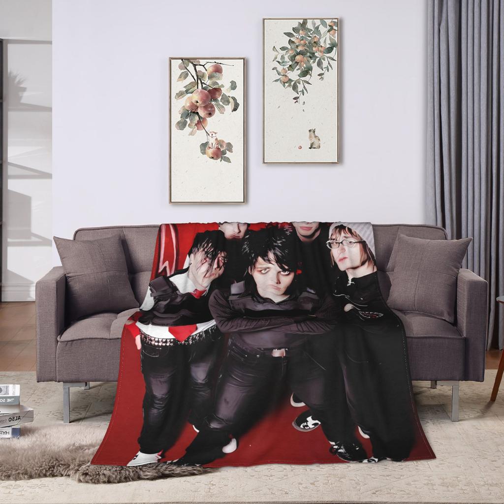 My Chemical Romance Přehoz na postel Měkký plyšový přehoz Novinka na pohovku Křeslo Postel Flanelové Povlečení Pokrývka postele