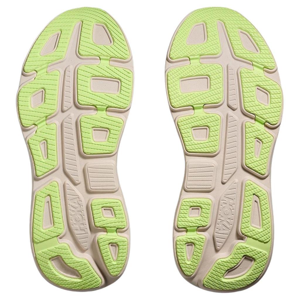 HOKA ONE ONE Bondi 9 Abrasion Resistant Breathable Support Rebound Casual Running Shoes Men's Beige Wide Fit 1162013-GYZ