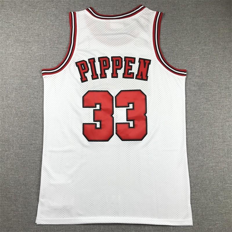 Chicago Bulls 33 Scottie Pippen Finals Edition Red Basketball Jersey Unisex Adult Cotton Sport Wear