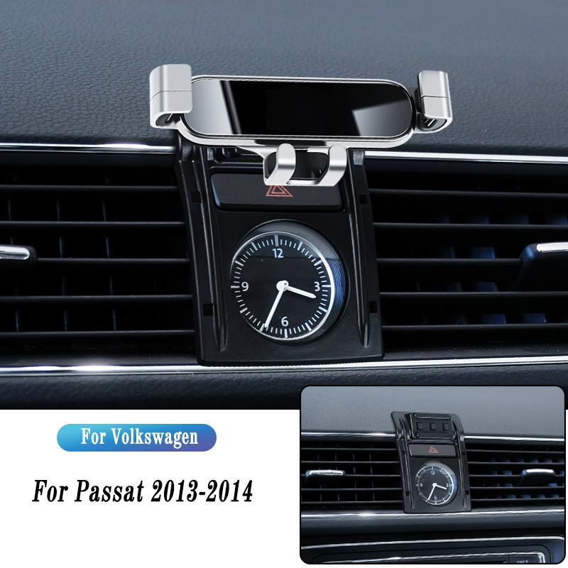 Car Phone Holder For Volkswagen Passat B7 B8 B9 2011-2022 Gravity Navigation Bracket GPS Stand Air Outlet Clip Rotatable Support