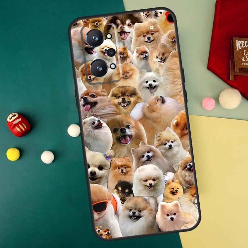 Pomeranian Dogs Dog Colorful For Realme GT7 Pro 15 13 10 11 12 14 Pro Plus C55 C71 C75 C67 C63 C61 C53 C35 C65 GT6 Case