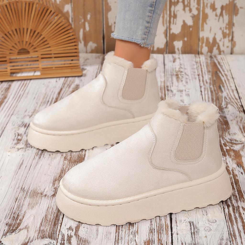 Foreign Trade Large Size Thick-soled Snow Boots Women's 2025 Winter New Velvet Thickened Warm Snow Boots Women's Casual Versatile