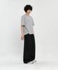 SIGNATURE Multi-Tuck Wide Slacks [Black Stripe]