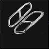 Car-styling 2018    for Volvo Xc60 Tail Throat Decorative Box Xc60 Four Stainless Steel Exhaust Pipe Trim Cover