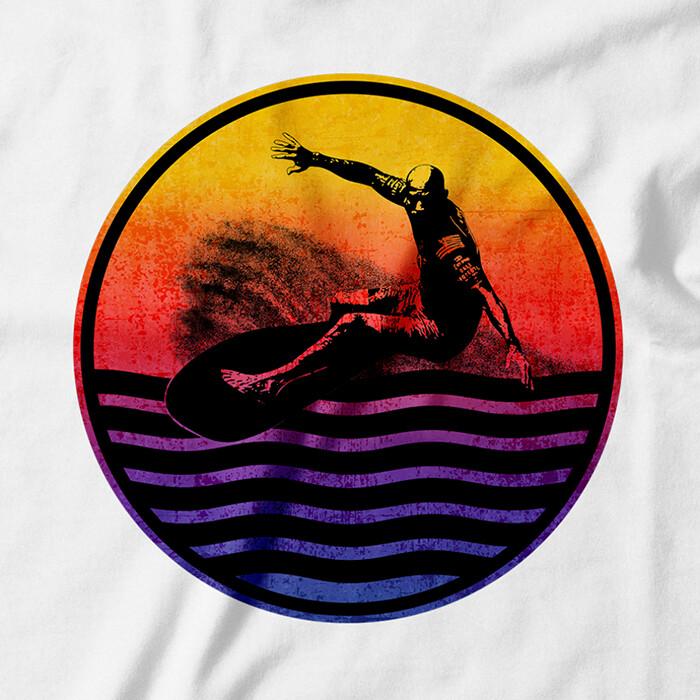Surfing T-Shirt Water Sport Surfboard on the Ocean Big Wave Unisex T-Shirt XXXL