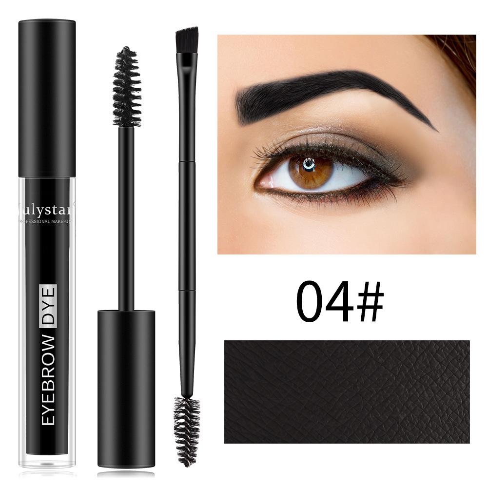 Beauty anti-sweat and long-lasting double-head eyebrow dye cream non-smudging natural three-dimensional wild dyeing styling eyebrow cream