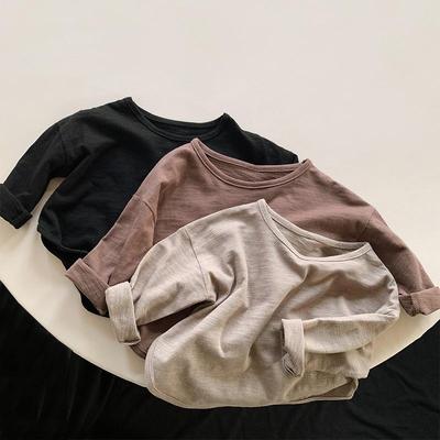 Korean Style Bamboo Cotton Kids' Long Sleeve T-shirt - Autumn Mori Design