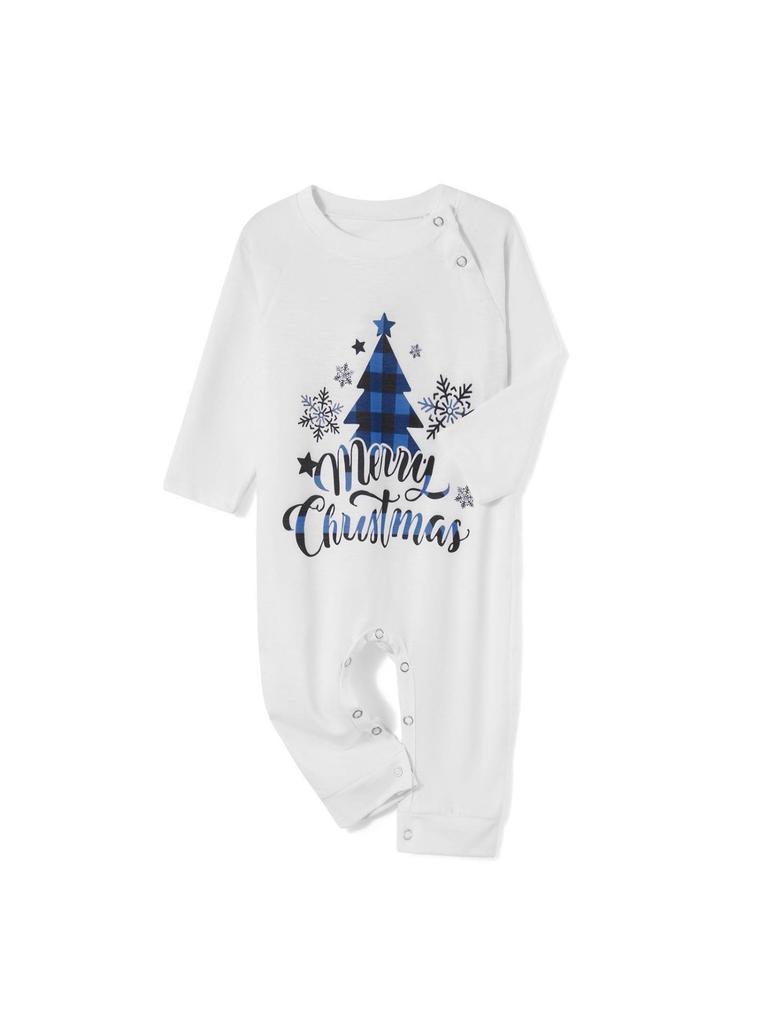 Europäische & Amerikanische Weihnachts-Baumwollpyjamas Eltern-Kind-Set