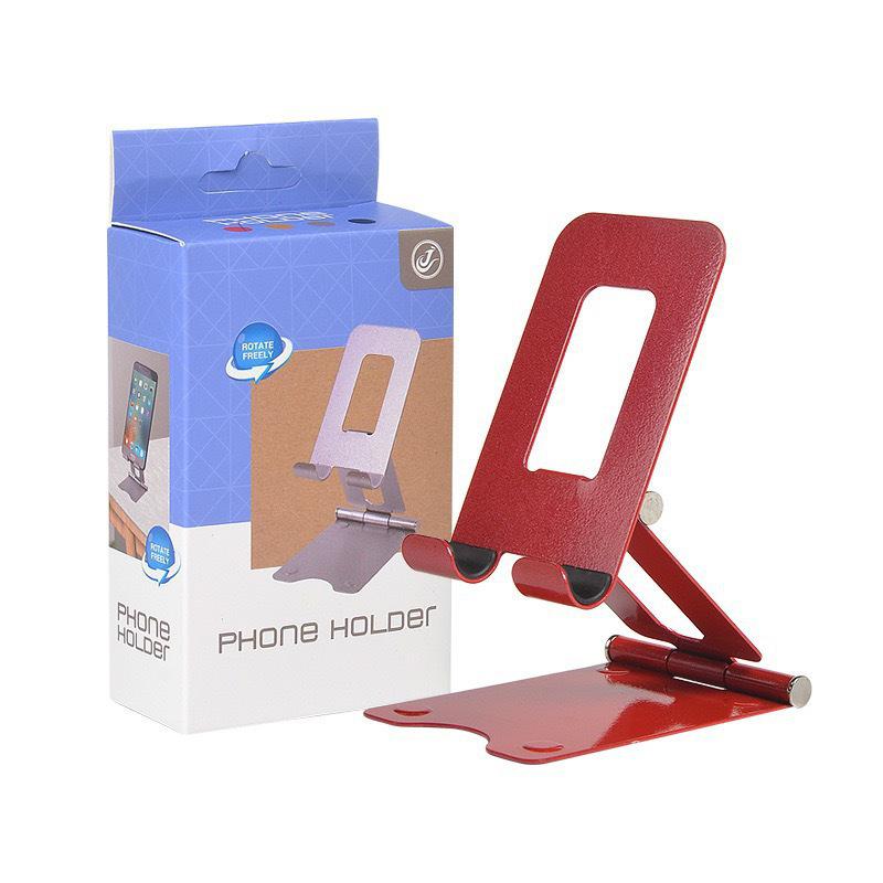 All-Metal 360° Rotating Folding Phone & Tablet Stand for Desktop