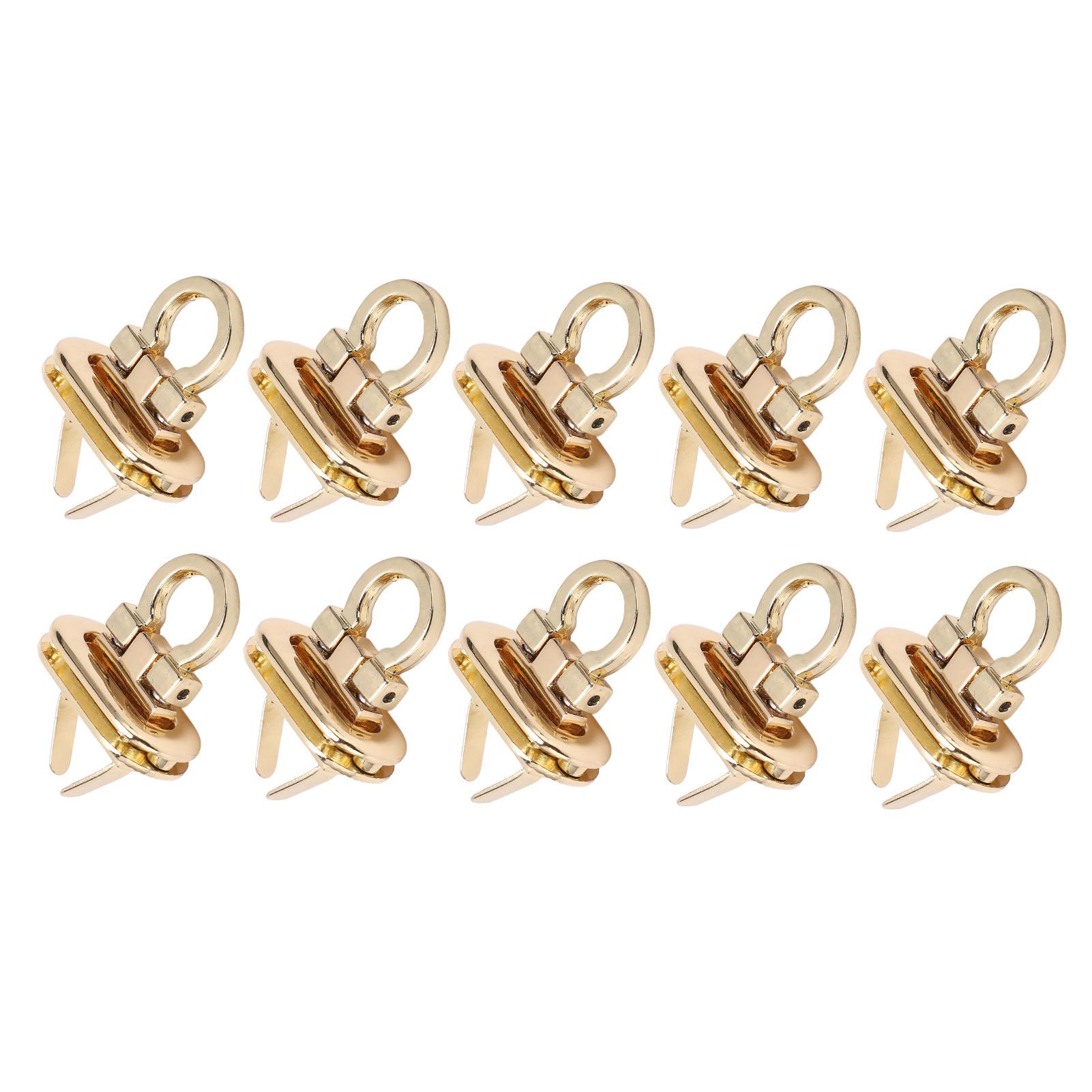 

10 шт. поворотный замок прочный прочный сплав материал широкий классический стиль поворотный замок застежка для сумки кошелек