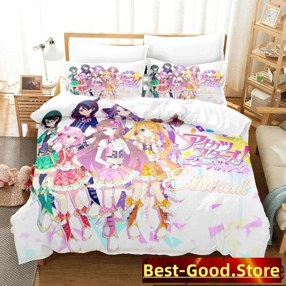 Comforter Aikatsu Idol Activity Anime Bedding Set Printed With Bed Soft Single Double Queen Super King Size