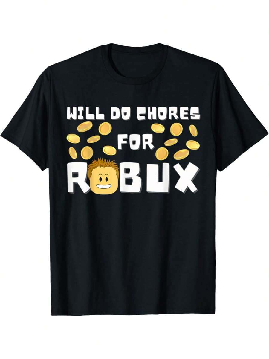 

Как новички, так и профессиональные геймеры готовы выполнять домашние дела в обмен на унисекс-футболки с Robux. XXL