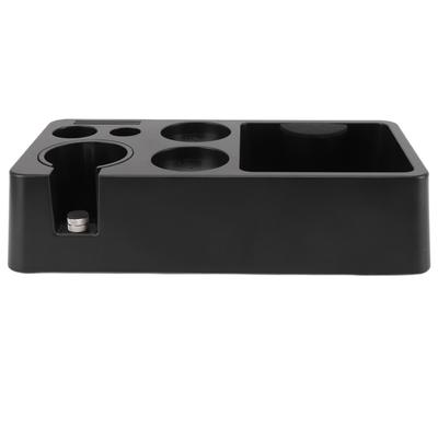 Coffee Tamping Station Coffee Tamper Stand Portafilter Station Multifunctional Coffee Filter Kitchen Bar Supplies Black