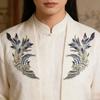 Elegante Designs zum Aufnähen mit Stickerei aus Goldfaden für Bekleidung und Handarbeiten