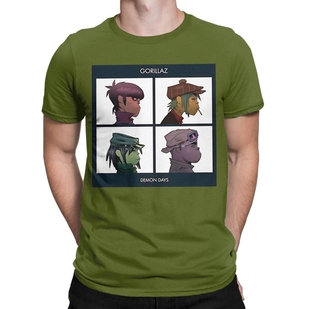 Twins Heads Novelty Graphic 100 Cotton Tshirt Gorillaz Tops Tees For Unisex