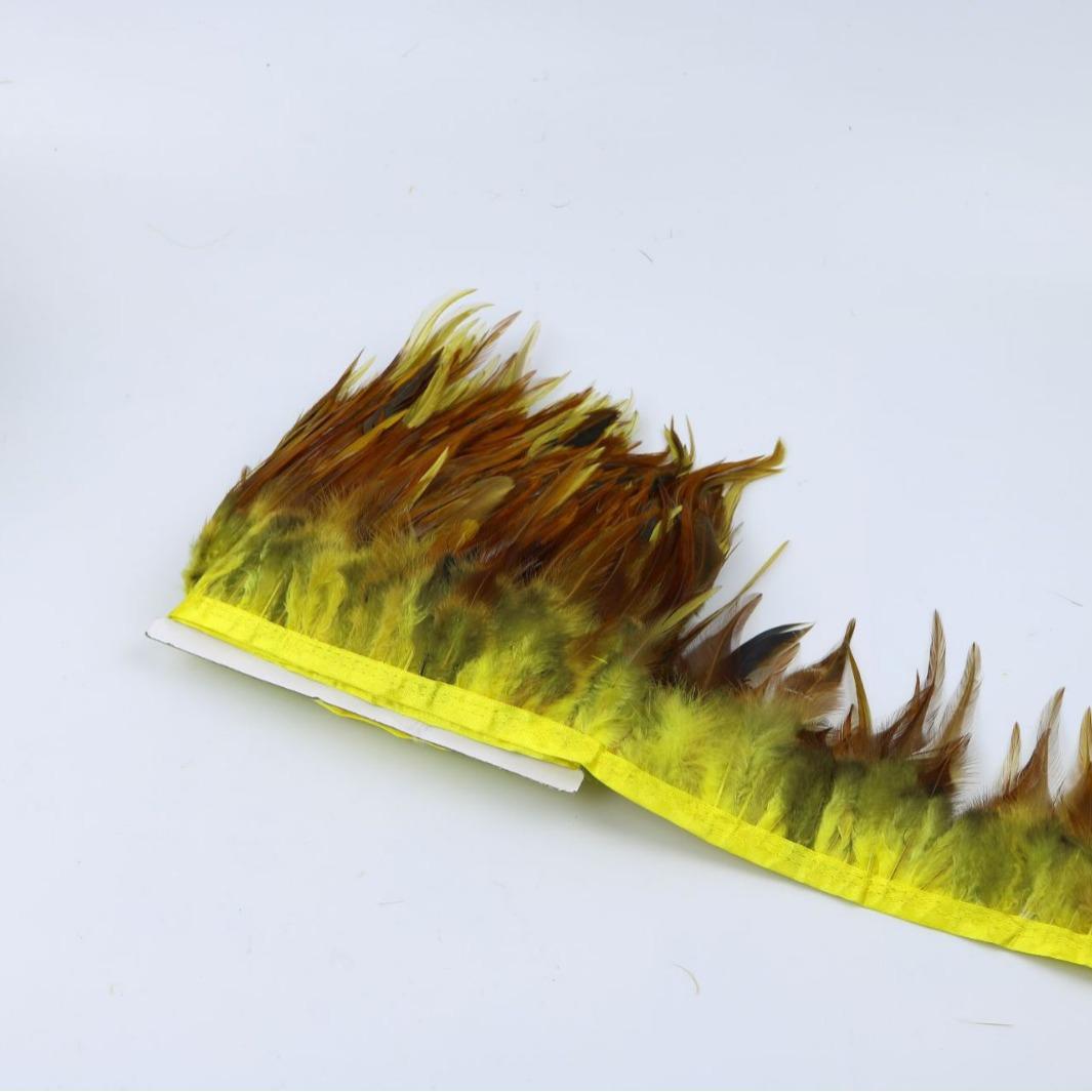 

12–16 красных остроконечных меховых аксессуаров для одежды с кромкой, разноцветный хвост петуха 10m