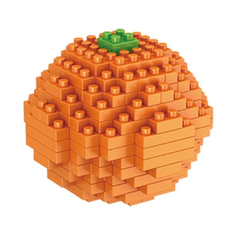 

Mini Diamond Building Blocks City Animal Dinosaur Food Fruit Series 3D Model DIY Assembly Educational Toys Children Bricks Gifts помаранчевий