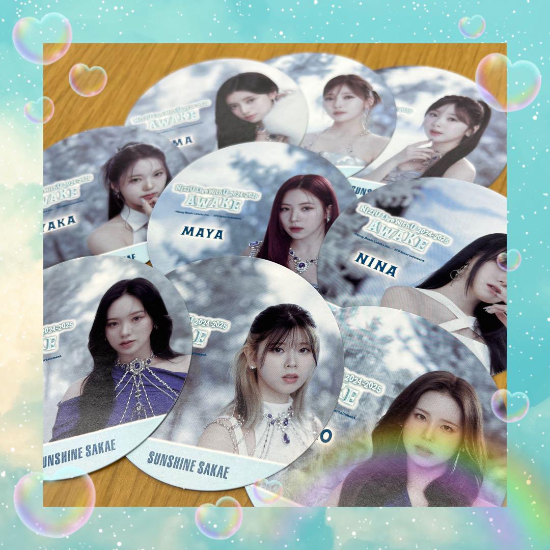 

[USED] NiziU AWAKE Sunshine Sakae collaboration coasters for all members