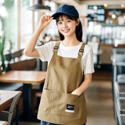 New 2 Sizes Professional Barber Apron Breathable 2 Sizes Cooking Aprons Large Pocket Waterproof Working Clothes Hair Salon Tool