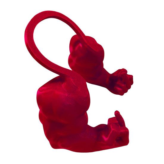 Cat Muscle Arm Costume Funny 3D Printed Cat Neck Arm with Muscle Halloween Cat Superhero Cosplay Accessory for Photos Birthday Party
