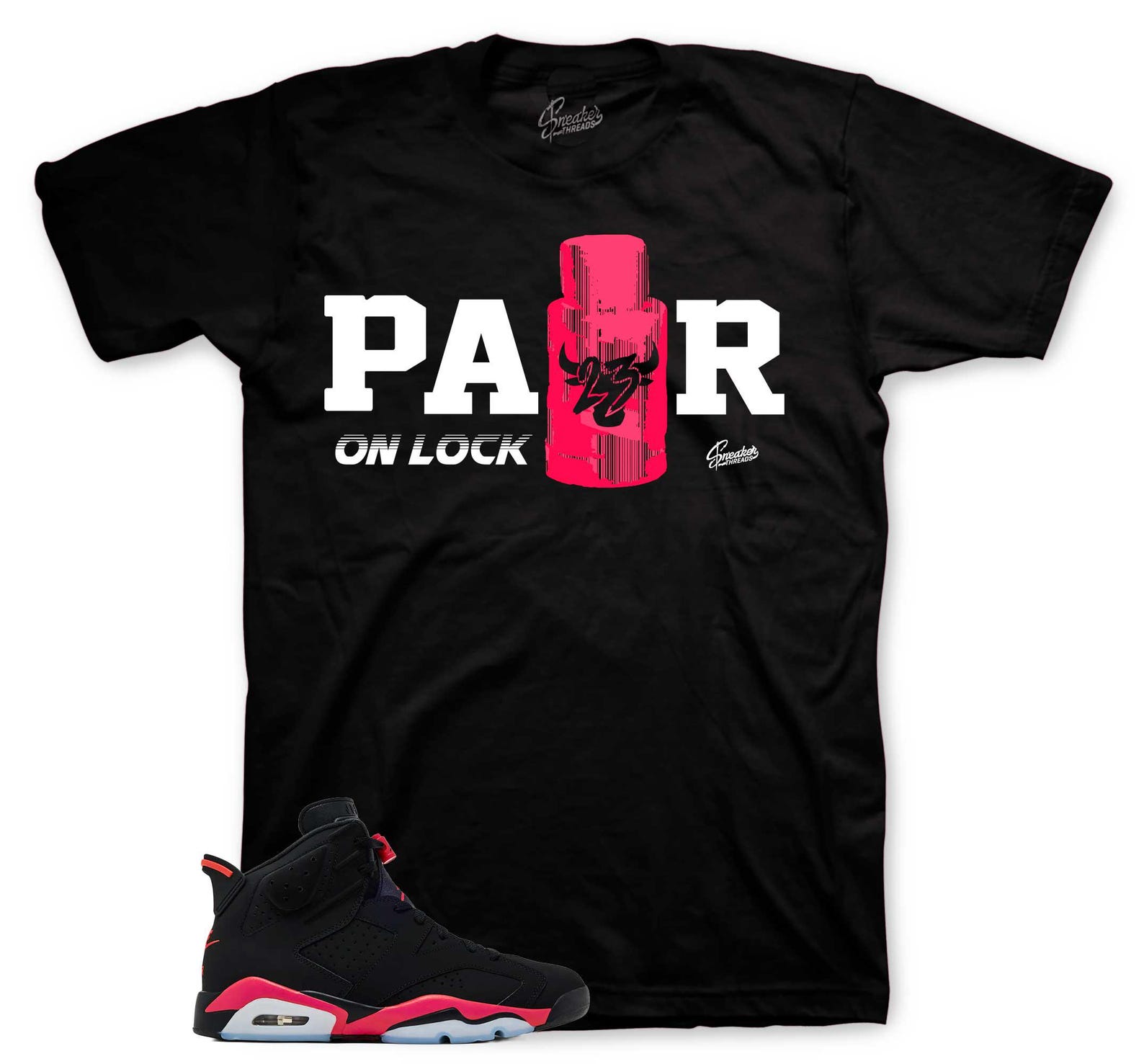 T-Shirts To Match Retro 6 infrared Salesman - Pair On Lock Shirt S