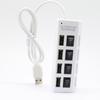 4-Port USB Hub Power Strip Style Splitter