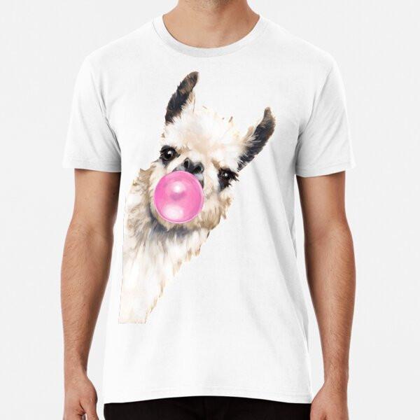 

Bubble Gum Sneaky Llama in Green T-Shirt S-5XL Best T-Shirt 2XL