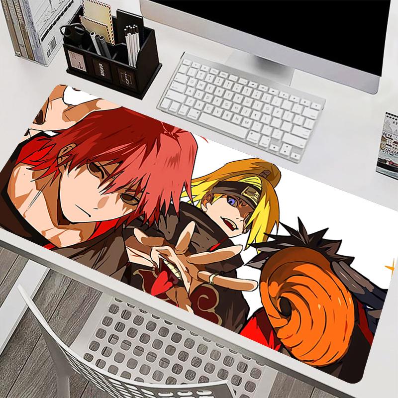 Mouse Pad PC Accessories Keyboard Pad Office Desk Mat Anti Slip Mousepad Rubber Tablet Pad Gaming Naruto Akatsuki Extended Pad