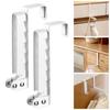 1/2 Pièces Séchoir de Porte Crochet de Rangement Forte Portance Design Pliable Facile