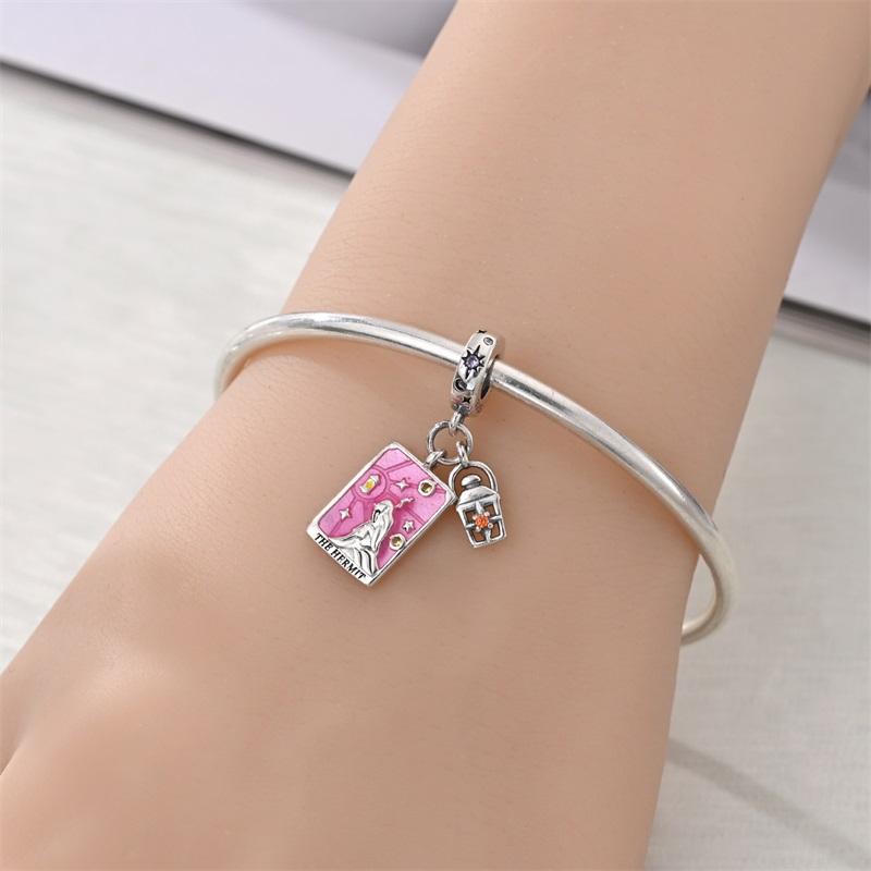 New 925  Silver Magic Card Charms Pendant For Women Fit Original Bracelet DIY April Fools' Day Party Jewelry Gifts