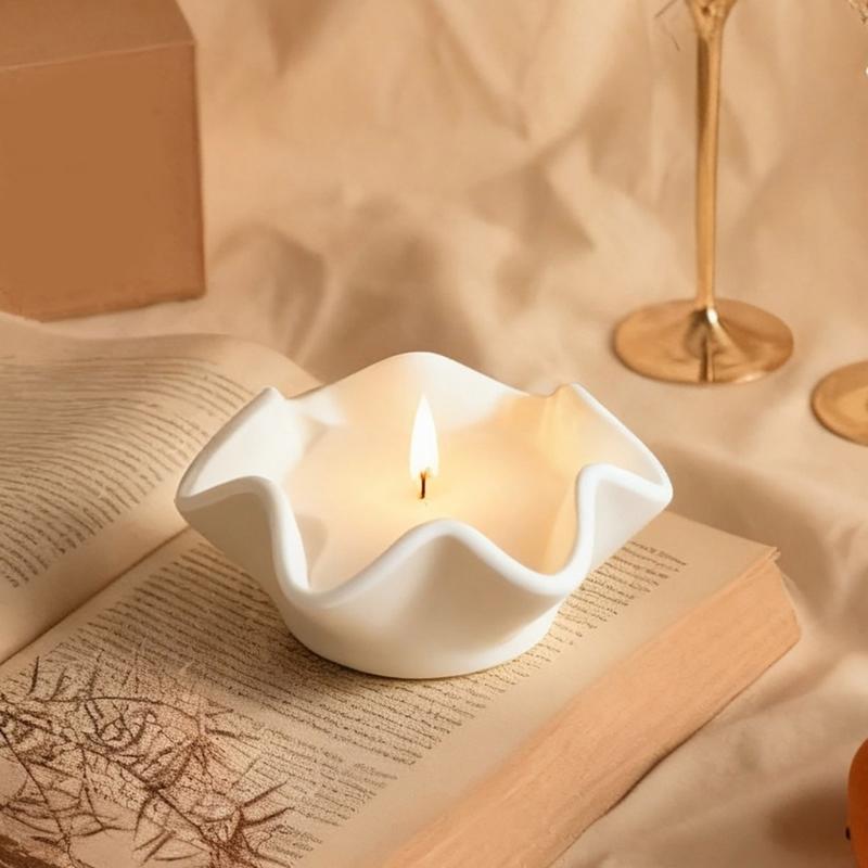 Multifuntional Silicone Mold for Candle Cups Succulent Planter Curved Edge Design Crafting Tool Home Decors Art Projects