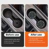 Amooca Car Cup Coaster 4 Pack Universal Non-Slip Cup Holders Ert Coasters Bling Crystal Rhinestone Car Interior Accessories Black Flower