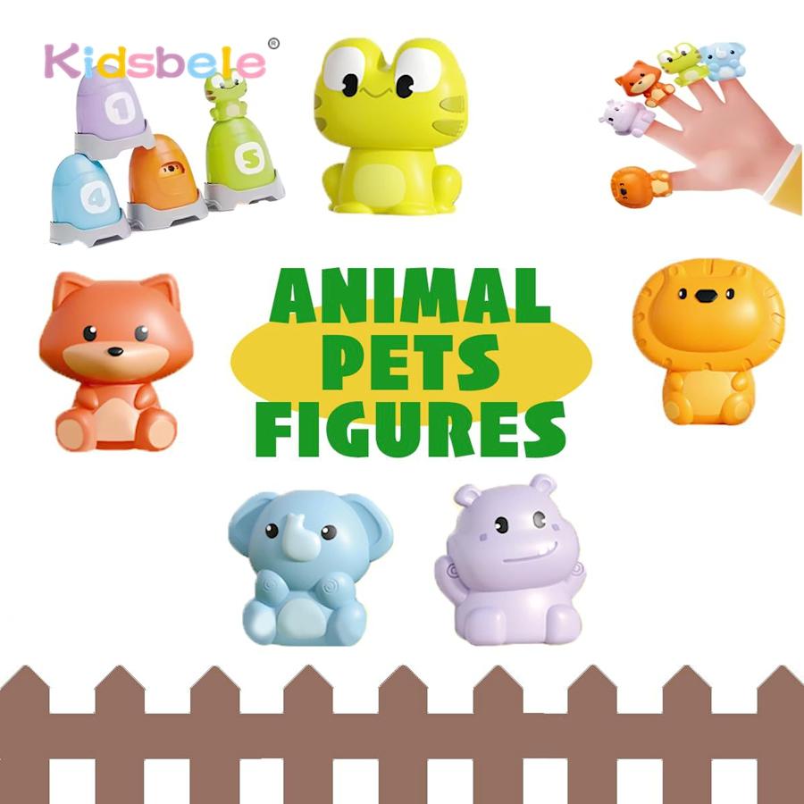 Montessori Guessing Animals Toy Matching Sorting Stacking Fine Motor Games Finger Pet Christmas Birthday Easter Gift for Toddler