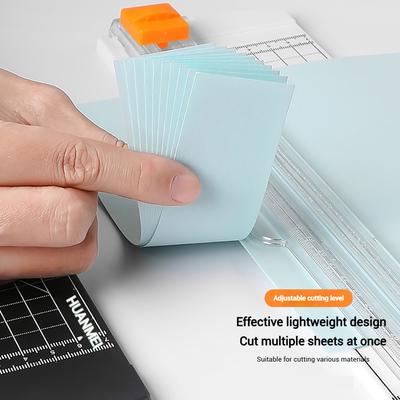 Office A4 A5 Guillotine Paper Cutter with Automatic Security Safe Guard for Coupon Craft Paper Lightweight Cutting Mat Machine