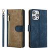 RFID Zipper Wallet Flip Leather Cards Solt Case for iPhone 14 15 16 Pro Max 13 12 11 SE 2025 X XS XR 8 7 Plus Stand Phone Cover