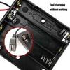 4 Steckplätze Batteriegehäuse USB-Anschluss für LED-Lichtleisten Tragbare Stromversorgung mit schaltbarer Außenbeleuchtungslösung
