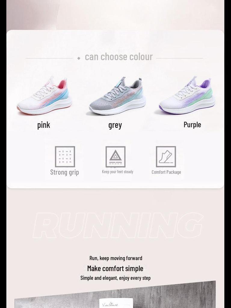 Women's 2024 Autumn Shock-Absorbing, Lightweight Mesh Running Shoes - Comfortable, Soft Sole Fitness & Casual Sneakers