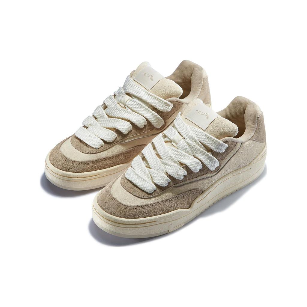 Li Ning Gos 2000 Trendy Comfortable Versatile Non-Slip Breathable Wear-Resistant Low-Top Skate Shoes Men Sneakers Brown AEPT011-1