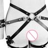 Sex Restraints Bondage Toys Pu Leather Adjustable Waist Strap Adult Games Sex Toys For Men Women Sex Bondage Toys