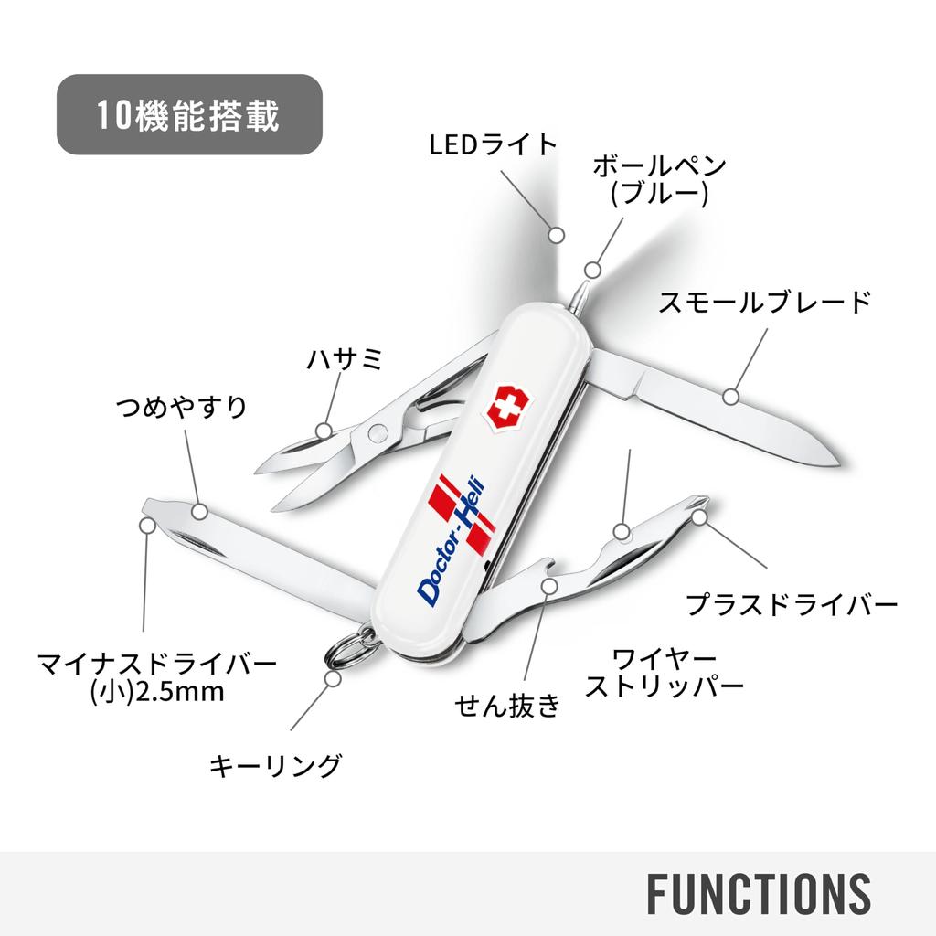VICTORINOX Midnight Disaster Emergency Doctor Handy Tool Manager, Prevention, Medical, Helicopter, [0.6366-X2]