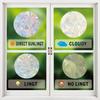 Removable Window Clings No Adhesive Suncatcher Decals Colorful Window Stickers  Glass Windows