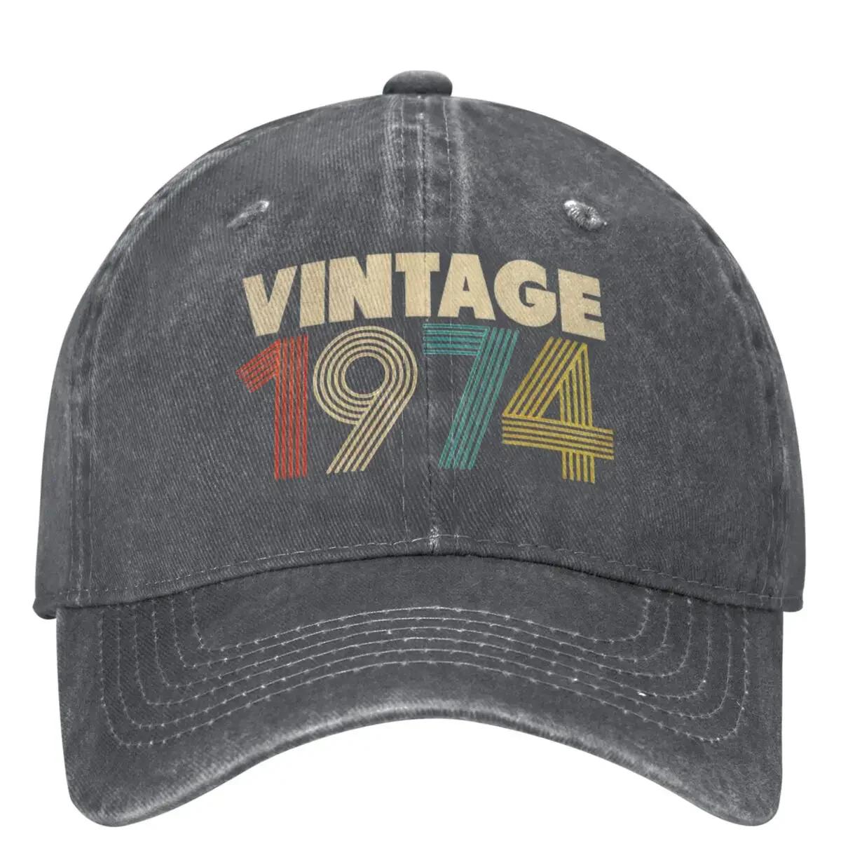 

Винтажная бейсболка 1974 года, повседневная, летняя, на 44-й день рождения, кепка дальнобойщика, солнцезащитный козырек, теннисные, скейтбордные, хип-хоп-шляпы, женские и мужские бейсболки adjustable темно-серого