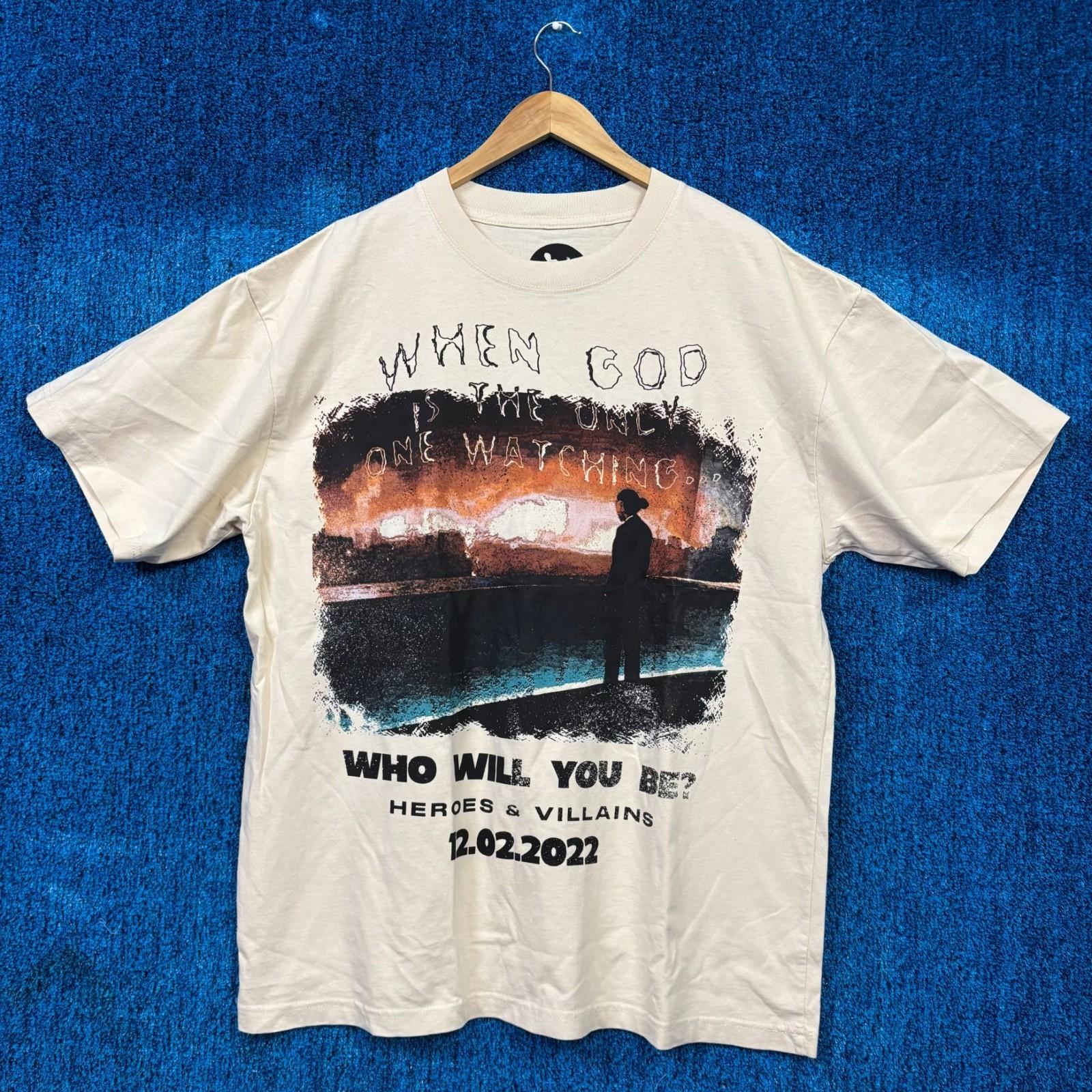 Metro Boomin Heroes & Villains Only God Watching Rap Tee XL Unisex T-Shirt M