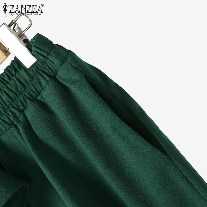 ZANZEA Lässige Zweiteiler-Sets für Damen mit kurzärmeligen T-Shirts und Shorts